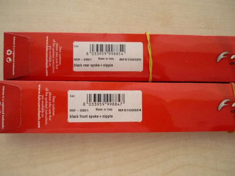 Fulcrum Racing Zero Ersatzspeiche, Schwarz 3 Fulcrum Racing Zero Ersatzspeiche, Schwarz