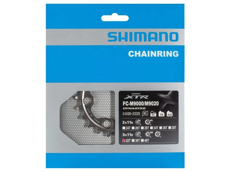 Shimano Kettenblätter XTR FC-M9020 3-fach 3 Shimano Kettenblätter XTR FC-M9020 3-fach